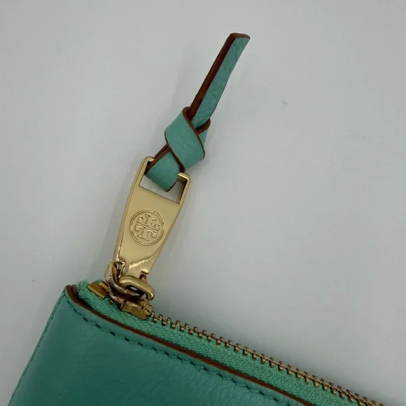 Tory Burch Emerson “Tiffany” turquoise Leather Flap Crossbody - Picture 11 of 13